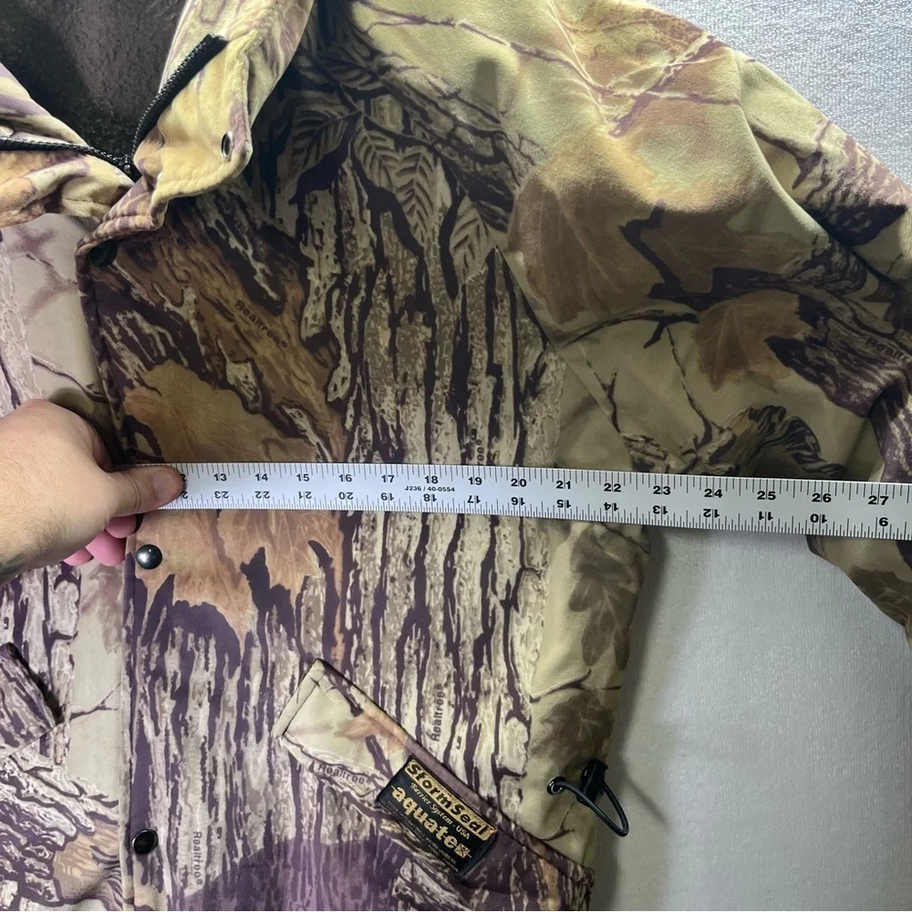 Sportchief Aquatex RealTree Camo Vintage 80s Hunting Coat Mens L heavy Warm - Picture 7 of 10